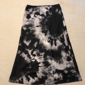 Tie dye midi skirt